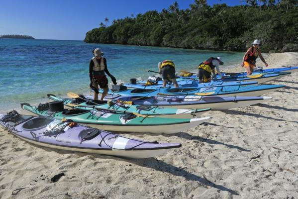 Beached Kayaks